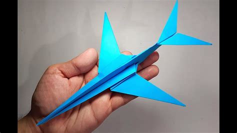 Origami Jet Fighter Plane Tutorial Youtube