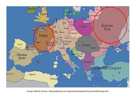 Map Of Europe 1000 Ad Map