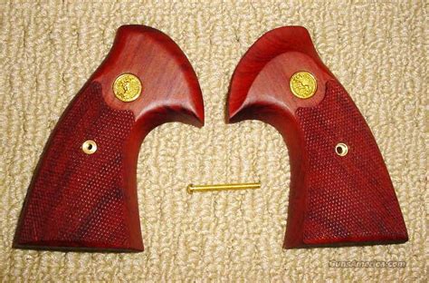 Colt Python Grips Beautiful Wood For Sale
