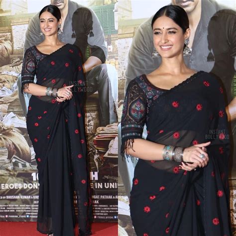 “fab 👍 Or Drab 👎 Ileana Dcruz In A Black Saree For Raid Movie Trailer Launch