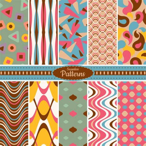 Collection Of Seamless Pattern Backgrounds — Stock Vector © Selenamay