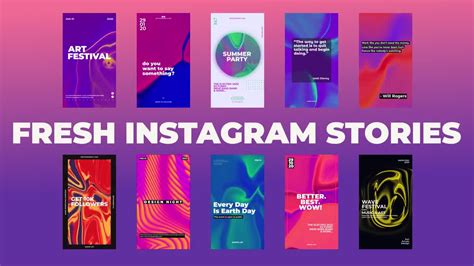 Fresh Instagram Stories - After Effects Templates | Motion Array