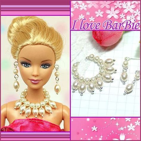 Barbie Doll Jewelry Set Barbie Turquoise Necklace And Earring Doll