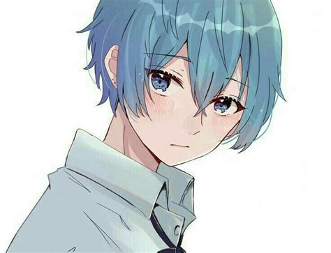 Aesthetic Anime Boy With Blue Hair Anime Wallpaper Hd