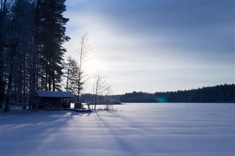 Mikkeli Finland Frozen Lake Finland