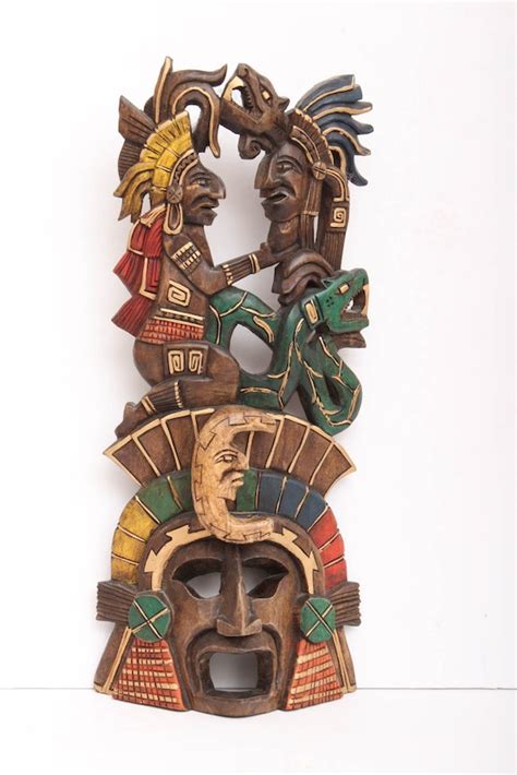 Carved Mayan Warrior Mask Ebth
