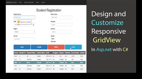 How To Design And Customize Responsive Gridview In Asp Net Bootstrap