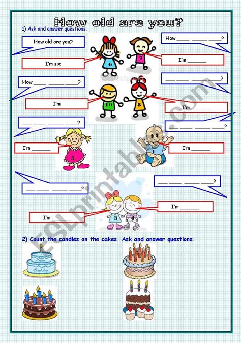 How Old Are You Esl Worksheet By Cecip