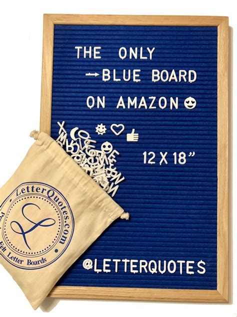 Buy Royal Blue Felt Letter Board Huge 12x18 Inch Board Size