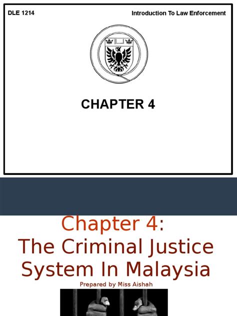 Are you ready to solve murder cases? Chapter 4 Criminal Justice System in Malaysia | Prosecutor ...
