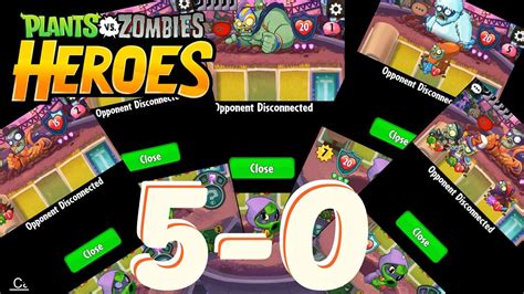 PvZ Heroes Epic Hack 5 0 All Opponents Conceded Pissed Off YouTube