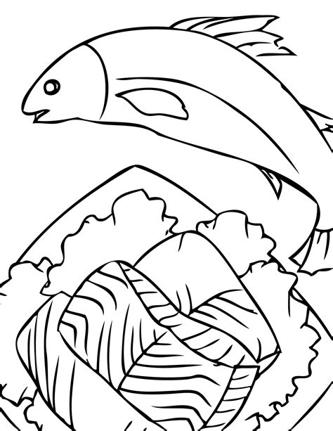 Let the good times roll! Seafood Coloring Pages - Kidsuki