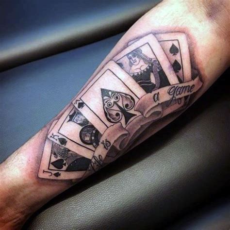 Wonderfull Deck Of Cards Tattoo Designs Designs Tattoos For Guys