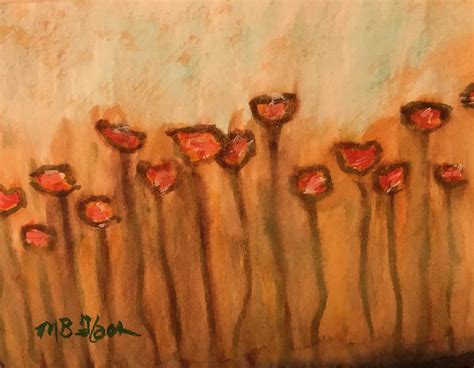 Orange In Bloom Painting By Mary Flach Fine Art America