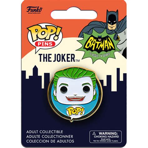 Dc Comics Batman Classic 1966 The Joker Pop Pin Merchandise