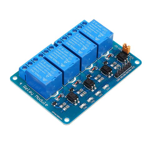 Geekcreit 12V 4 Channel Relay Module For Arduino PIC ARM DSP AVR MSP430 ...