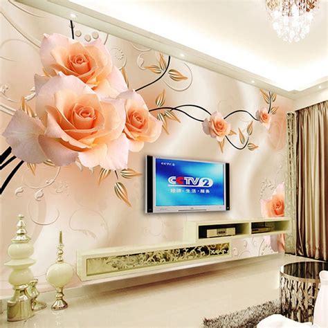 If you're looking for the best hd flower wallpaper then wallpapertag is the place to be. Custom Photo Wallpaper Modern 3D Relief Roses Flower Wall ...