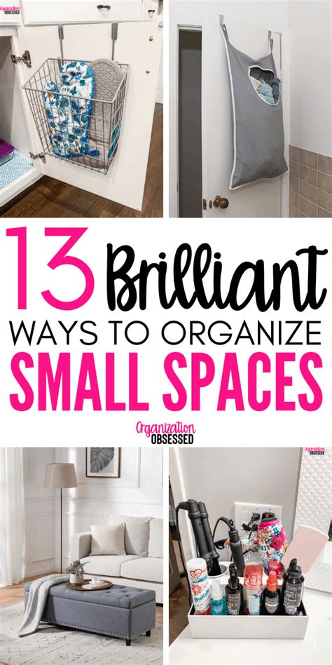 May 18, 2020 · optimize storage space by taking full advantage of your nooks. 13 Brilliant Ideas For Organizing Small Spaces | Small ...