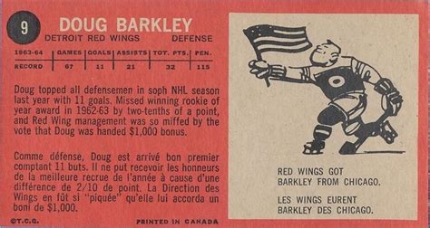 Doug Barkley 1964 65 Topps 9
