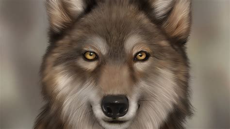 How To Draw A Wolf Digital Art Tutorial Free Fur Brush
