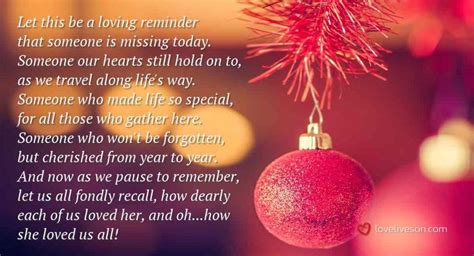 Beautiful Poem For When You Are Missing Her This Christmas