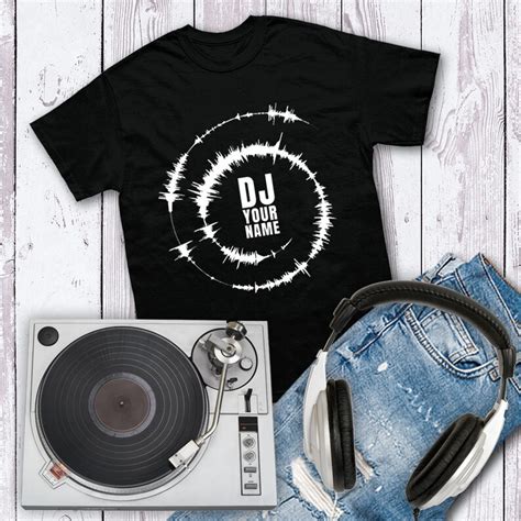 Custom Dj Name T Shirt For Amateur And Professional Djs Cool Etsy