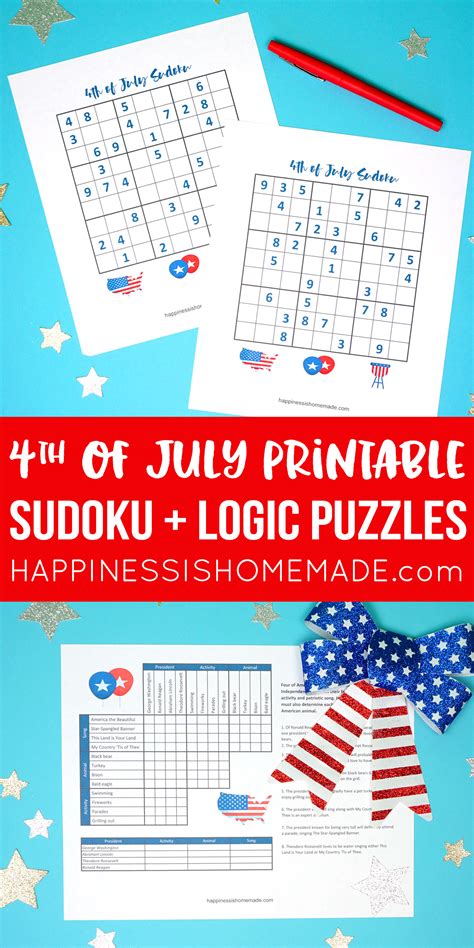 4th Of July Word Search Printable Happiness Is Homemade