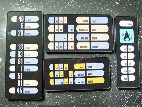 Lcars Keypad Collection By Cmdrkerner Star Trek Bridge Star Trek