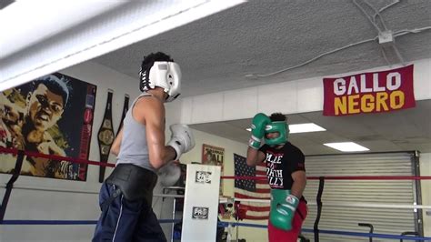 Great Sparring At Pullams Gym Burbank California Esnews Boxing Youtube