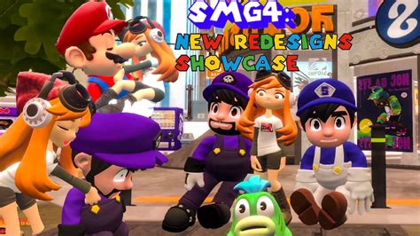 Smg4 New Redesigns Showcase Youtube