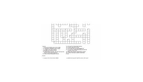 free crossword puzzles : Math Crossword Puzzle Kids Printable Crossword