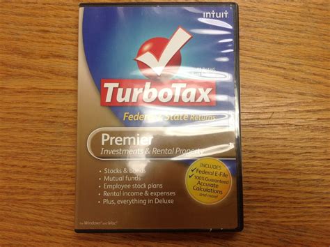 Brand New Turbotax Premier Federal E File State Full Version