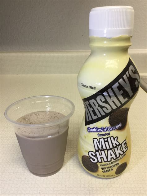 Hershey S Cookies N Creme Flavored Milk Shake — Chocolate Milk Reviews