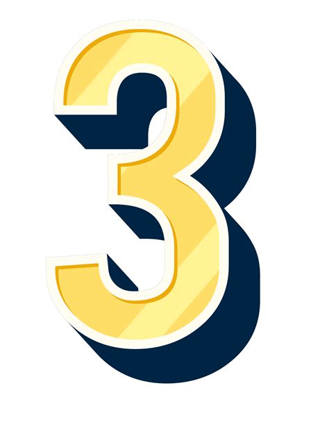3 Number Png Photo Pnglib Free Png Library Kulturaupice