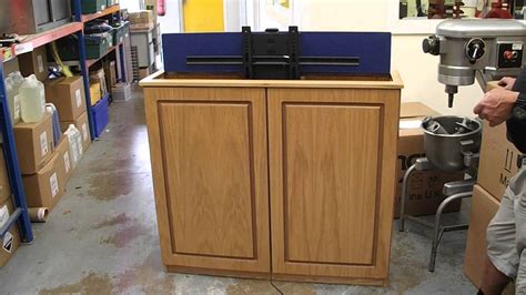 Create the ultimate backyard ambience for your guests. Pop Up TV Flat Screen TV Cabinet - YouTube