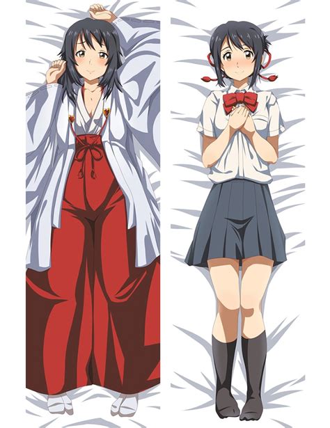 Anime Pillowcase Your Name Characters Sexy Girl Miyamizu Mitsuha Otaku