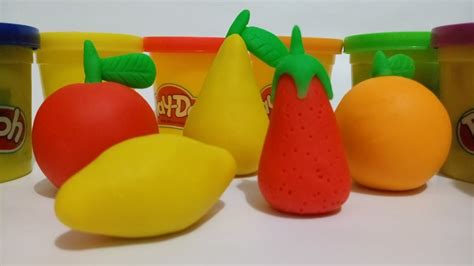 Learning The Names Of Fruits With Clay Play Doh Youtube