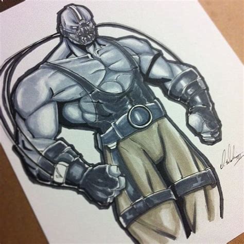 Bane Original Batman Marker Sketch By Obsidianstudios On Etsy 5000