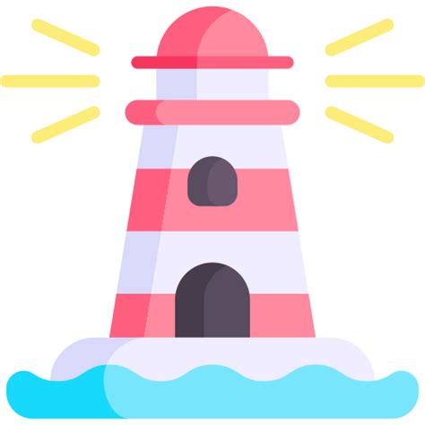 Lighthouse Kawaii Flat Icon