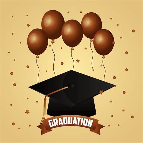 Felicitaciones Tarjeta De Graduación Vector Premium