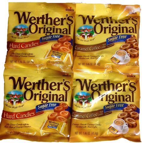 Buy Werthers Original Sugar Free Candies Bundle 4 Items Hard Candies And Caramel Coffee Hard
