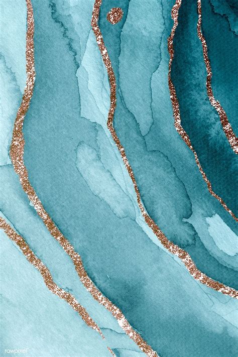 Shimmering Teal Watercolor Textured Background Premium