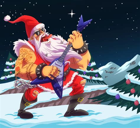 Santa Rockstar By Zebes On Deviantart