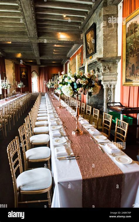 Henry Viii Banqueting Hall Leeds Castle Largest Room Set Up With Two
