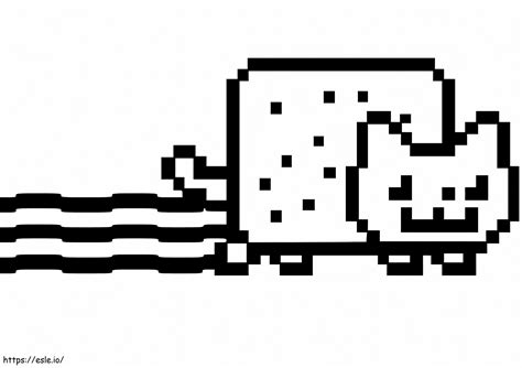 Nyan Cat To Print Coloring Page