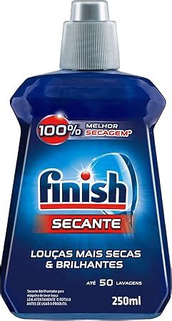 Secante para Lava Louças Finish Abrilhantador 250ml Amazon br Casa