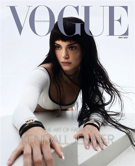 kendall jenner is the cover girl of vogue hong kong may 2021 issue