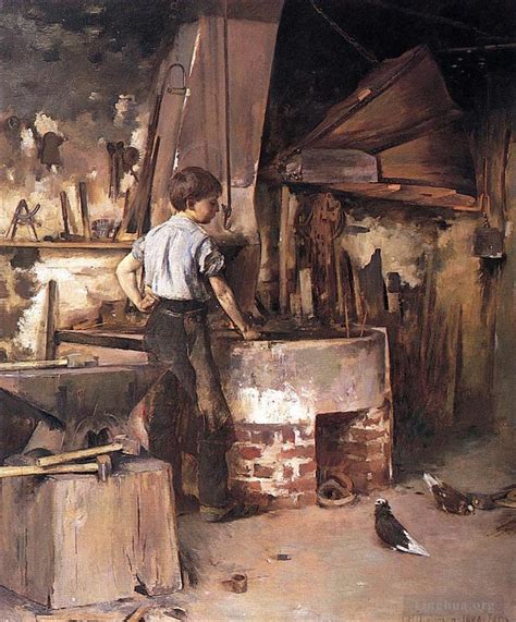 Big Picture Of Artwork The Forge Aka An Apprentice Blacksmith For Sale