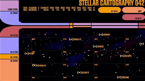 Star Trek Lcars Animations Stellar Cartography Youtube