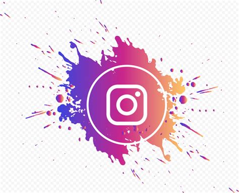 Splash Instagram Logo Circle Gradient Colors Citypng